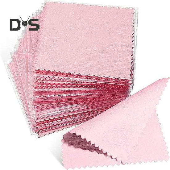 20 ks Čisticí hadřík na šperky 3" x 3" Malý lešticí hadřík na stříbro zlato platinu mince prsten náramek perly brýle hodinky