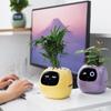 Intelligent Lazy Automatic Water Absorbing Flowerpot Plastic Resin Circular Usb Rechargeable Indoor Plant Small Flowerpot YLE22
