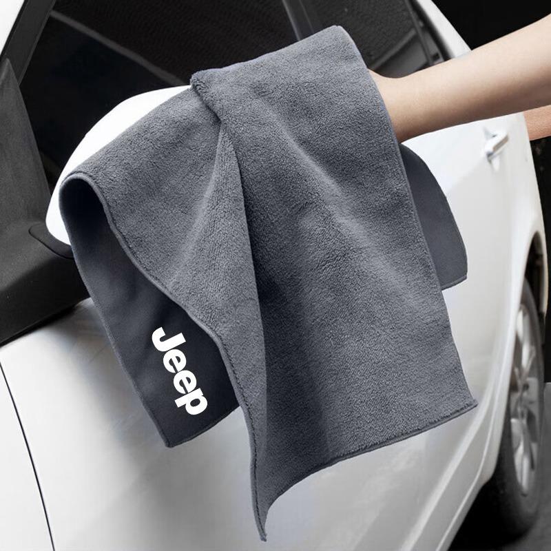Autótisztító Puha Kefe Autómosó Törölköző Mikroszálas Tisztítókendő Autós Kiegészítők Jeep renegade grand cherokee xj wrangler jl patriot compass-hoz
