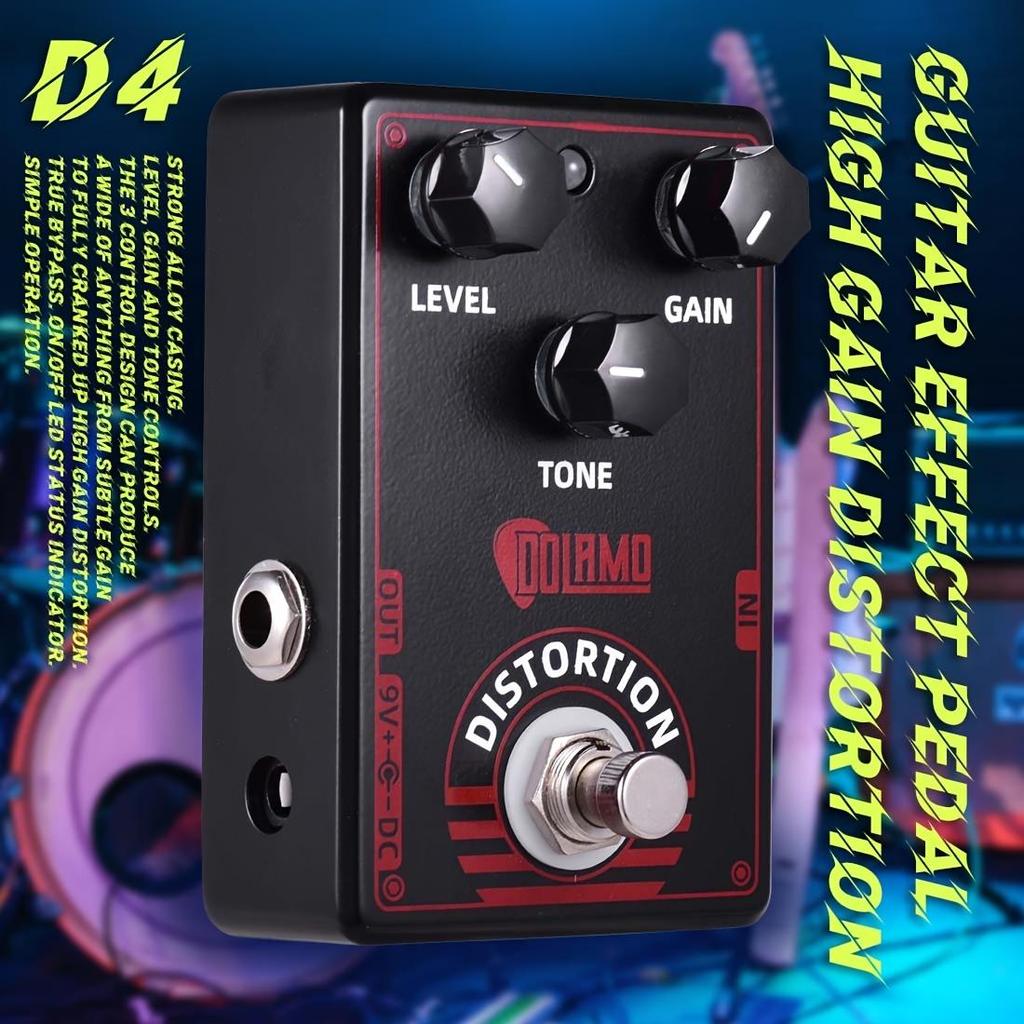 Efekt gitarowy Dolamo True Bypass FUZZ Distortion Overdrive D1 - D14 do gitary basowej