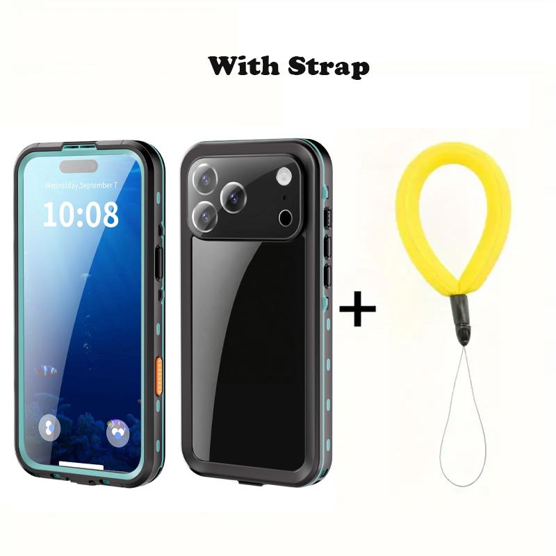 Shellbox-Compatible with IPhone 17 Pro Max /17 Pro/ Air /17, Transparent Shockproof and Dustproof IP68 Waterproof Phone Case