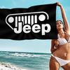 J-JEEP Microfiber Blanket Quick Drying Beach Towels Oversized Printing Super Absorbent Pool Towel Blanket