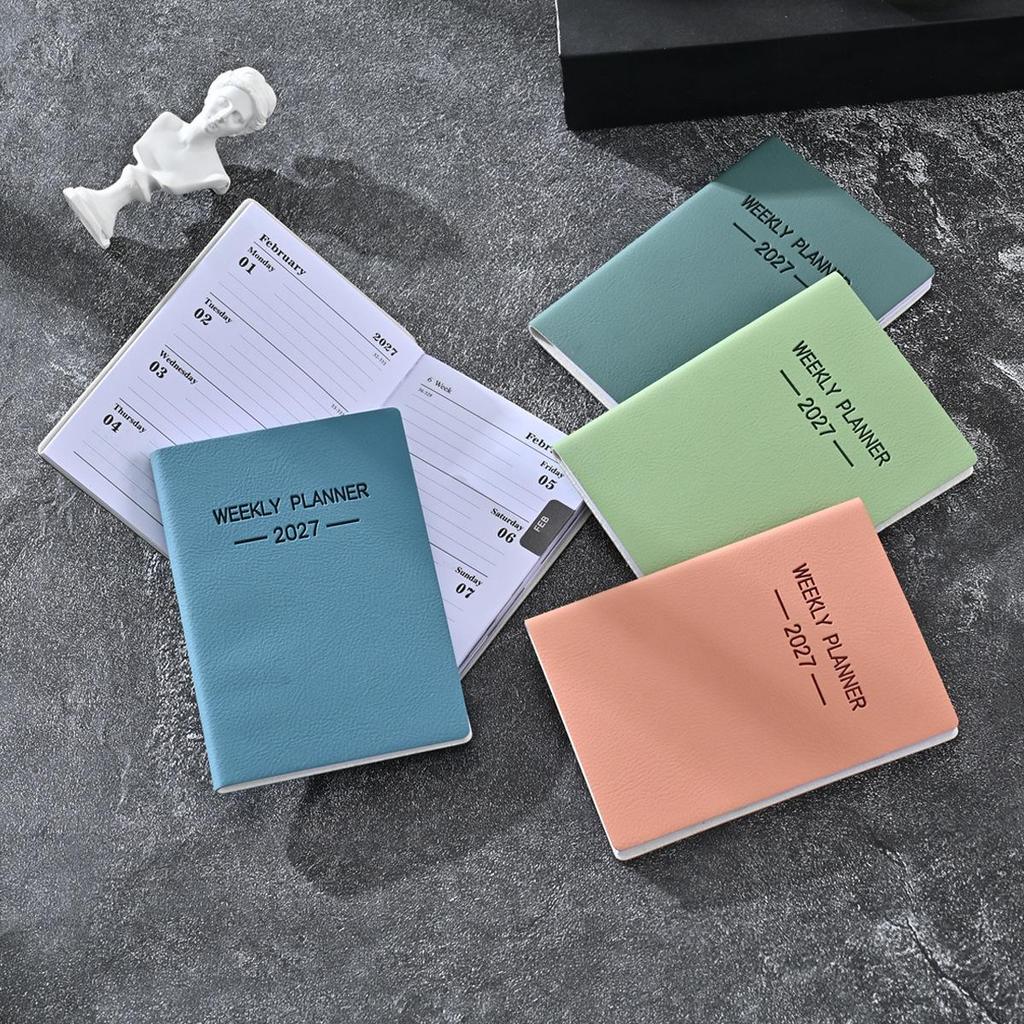 Planner Settimanale Inglese Compatto 2027 A7 Mini - Agenda Sottile