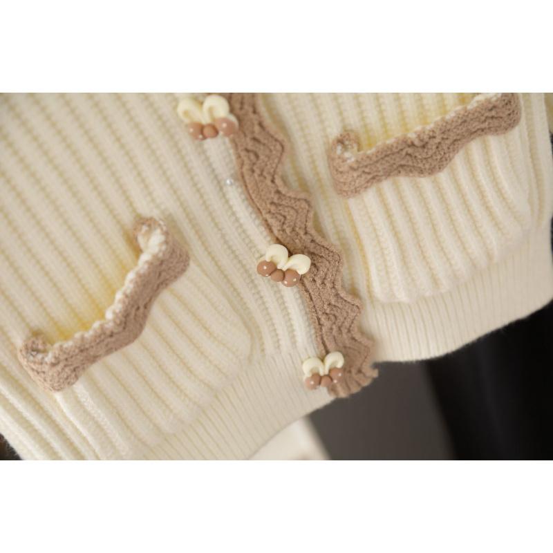 Girls Sweater Knitted Jacket Autumn New Little Girl Pants Two-piece Set Girls Cardigan Knitted Suit