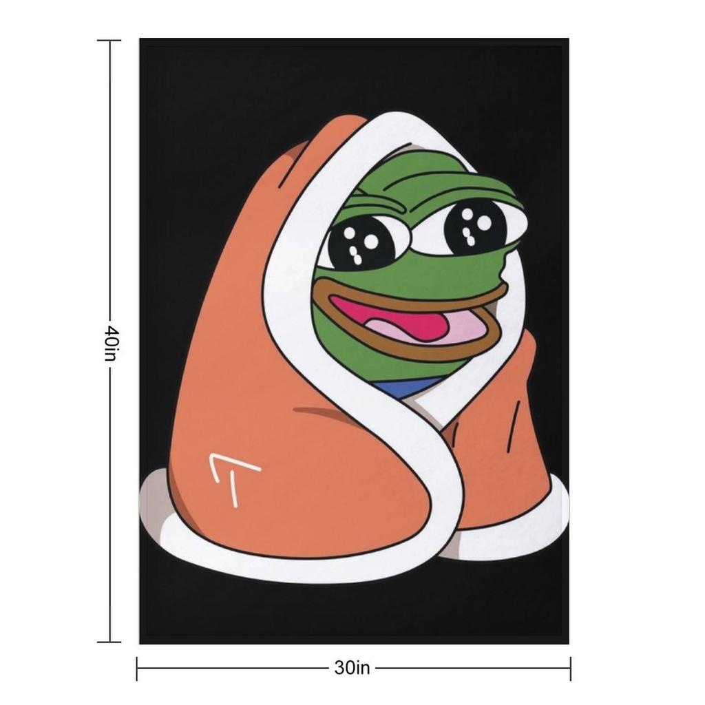 peepoBlanket Emote High Quality Throw Blanket Cosplay Anime Comforter Softest Soft Plush Plaid Blankets