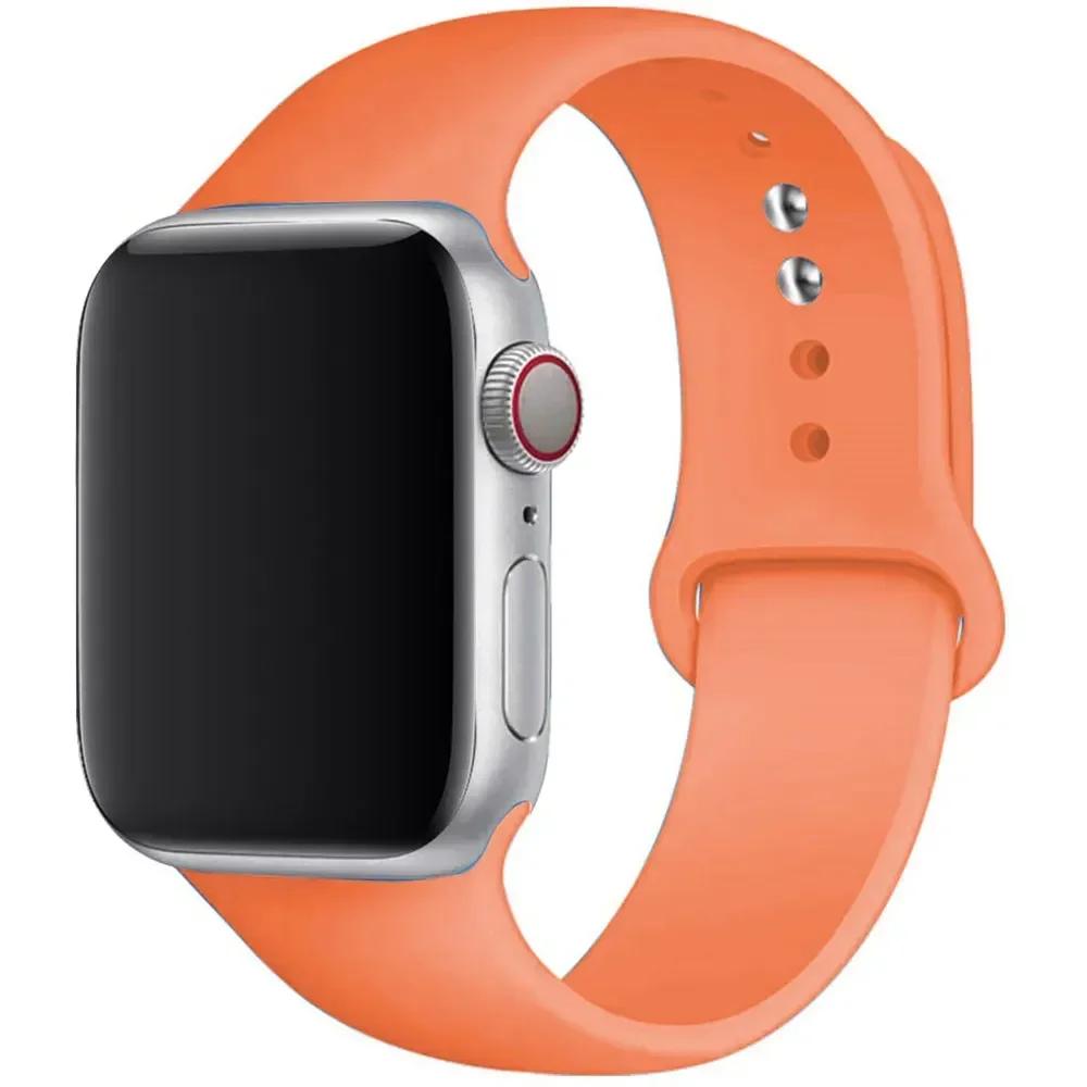 Silicone Band For Apple Watch Strap 44mm 45mm 40mm 41mm 42mm 45 Mm Sport Bracelet Iwatch Series 8 7 6 5 4 3 SE 9 Ultra 2 49mm