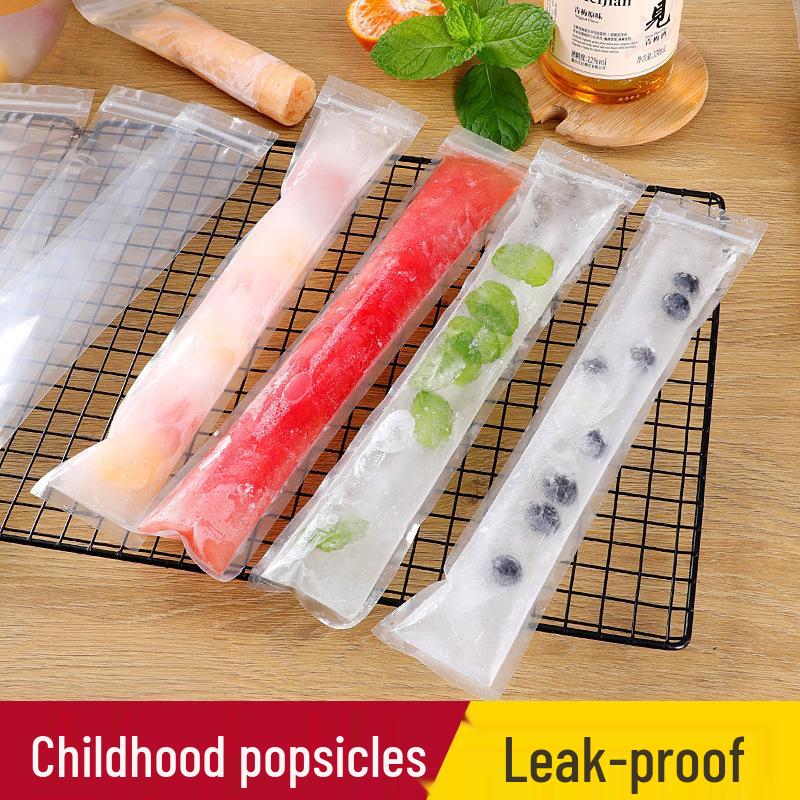 Sachets à glace jetables à faire soi-même - Moule à glace auto-scellant de qualité alimentaire pour granités et crèmes glacées maison.