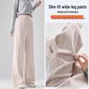 Trendy Maternity Drawstring Gray Pants: Wide-Leg and Narrow Straight-Leg Options for Spring and Autumn