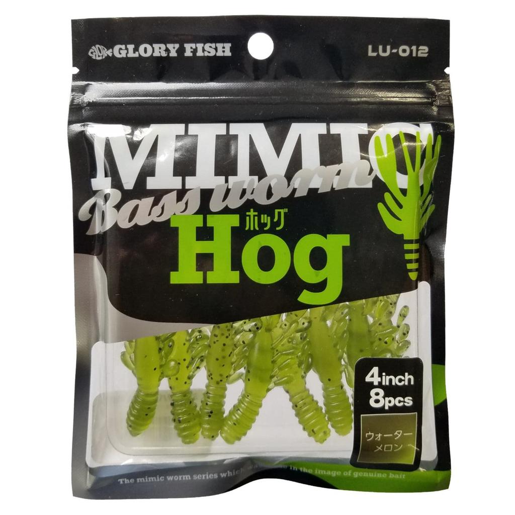 Glory Fish Bass Lure LU-012 Mimic Bass Worm Hog 4