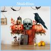 Halloween Pumpkin Pvc Skull Black Bird Maple Leaf Wall Sticker Living Decor Room