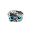 DIMANAF Women Jewelry Steel Ring Elegnat Lady Vintage Cats Rings 2025