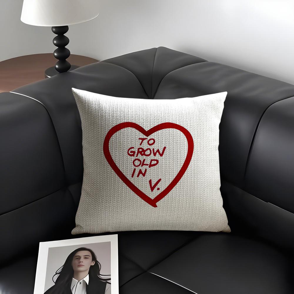 To Grow Old In WandaVision Cushion Cover Natural Linen Organic Fabric DoubleSided Printing Sofa Home Decor Gift Pillow Case
