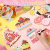 Faccito 48 Pcs Candy Cutouts Ice Cream Party Decorations Birthday Large Candy Cutouts for Classroom Bulletin Board Set Ice Cream Classroom