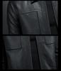 Men's 2025 Winter Motorcycle Leather Down Jacket