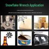 18-in-1 Lightweight Multifunctional Snowflake Wrench Tool