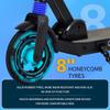 Electric Scooter with LED Display, 8 Inch Foldable E Scooter for Kids & Teens Aged 8-16, 250W Motor, Max Speed 25 Km/h, Adjustable Height