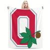 Ohio State University Blanket Soft and Warm Flannel Blanket Multifunctional Four Seasons Blanket Gift Blanket