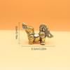 1Pcssanxingdui Brass Divine Beast Ornament Keychain Pendant Backpack Pendantgift Gift Tourism Commemoration