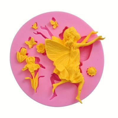 Faery Design Silicone Mold Fondant Cake Decoration Mold Sugar Gum Paste Tool 3D Chocolate Mousse Mould