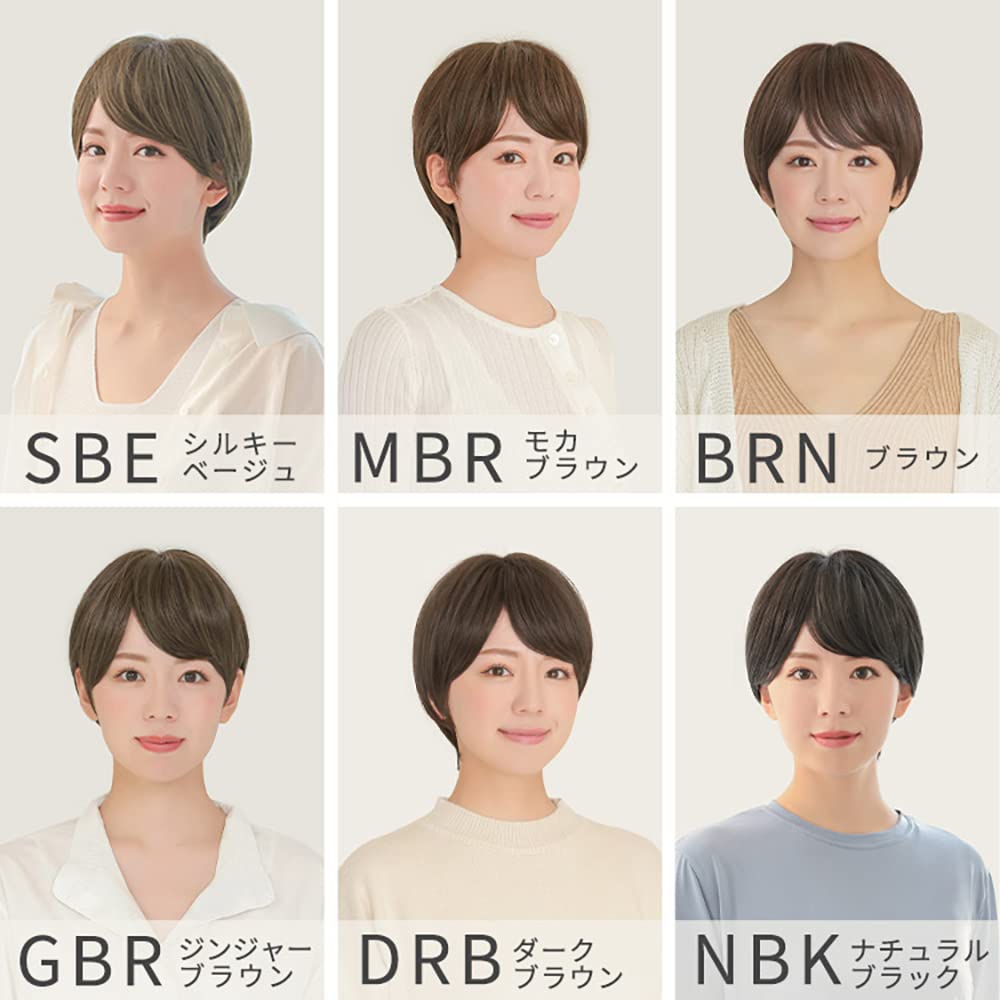 Wig for medical short pajama full for natural artificial heat for for alopecia for one size fits rm001BRN [AQUADOLL] use, hat, wig, wig, women, crown,