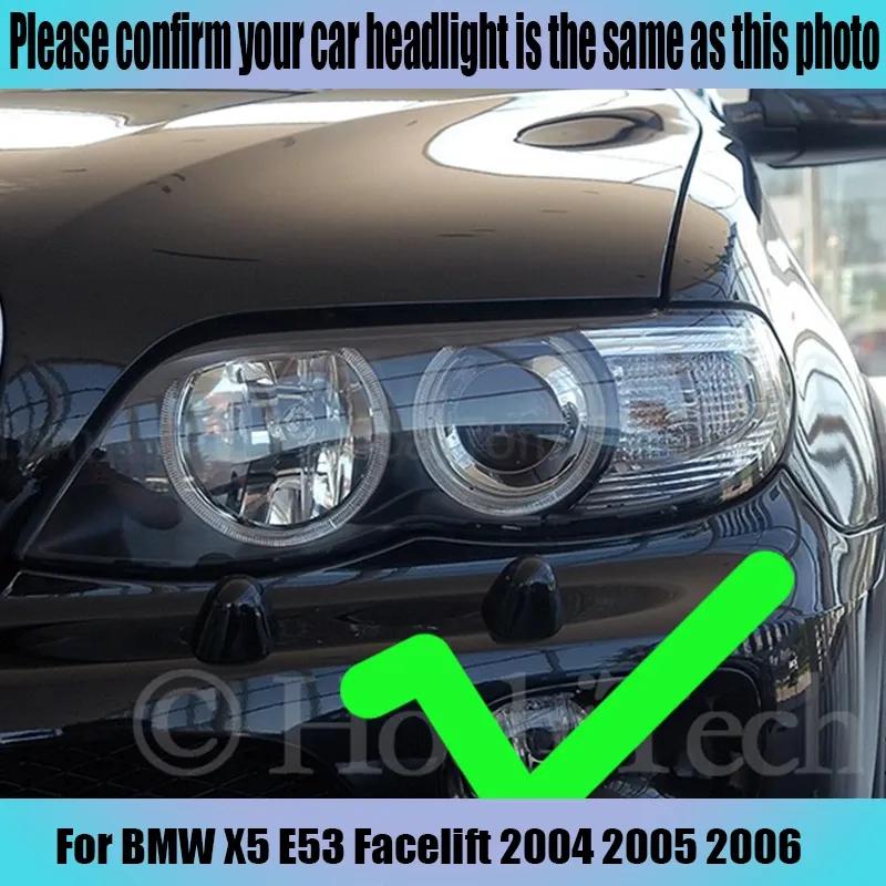 LED SMD Cotton Light Switchback Angel Eye  Ring DRL Kit for BMW X5 E53 Facelift 2004 2005 2006