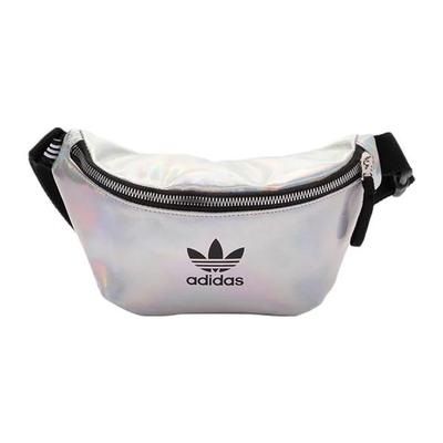Trefoil Polyurethane Crossbody Bag , Sling Bag , Fanny Pack Regular Women's Laser White (Unisex) Fanny Packs FL9632