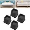 4Pcs Adjustable Height Furniture Leg Risers Heavy Duty Sofa Height Enhancers Bed Foot Pads Cabinet