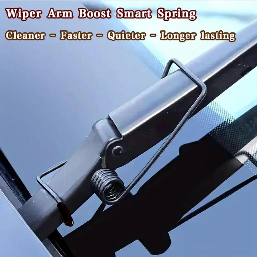 2Pcs Windshield Wiper Arm Pressure Spring Booster, Wiper Arm Pressure Spring Set, Enhance Wiper Performance, Easy tall, Improved Visibility in