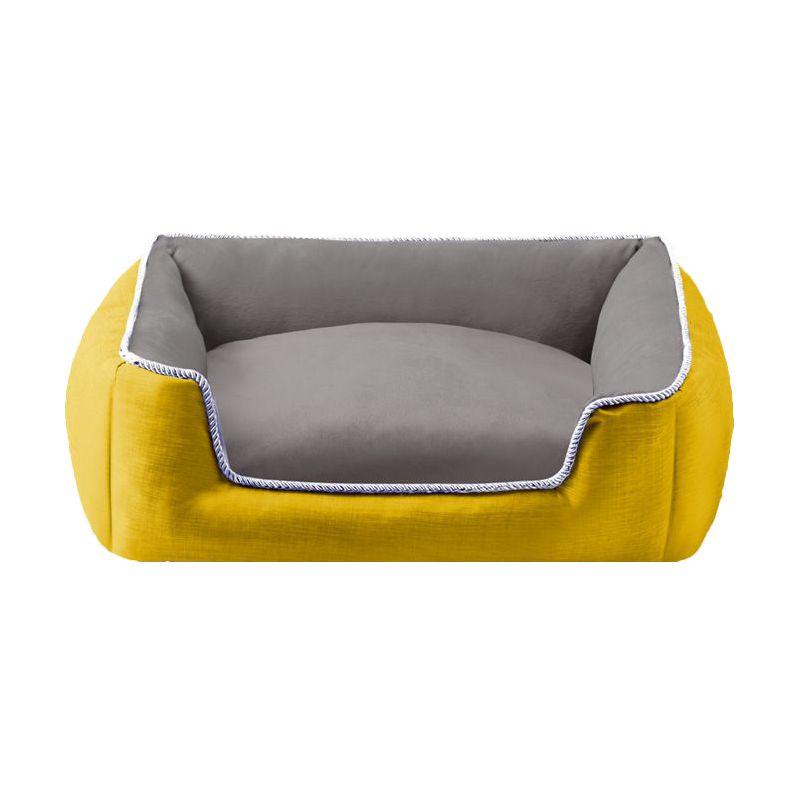 

Comfy Pet Bed For Dogs And Cats Washable And Waterproof Sleeping Cushion 40*30*17cm жёлтый