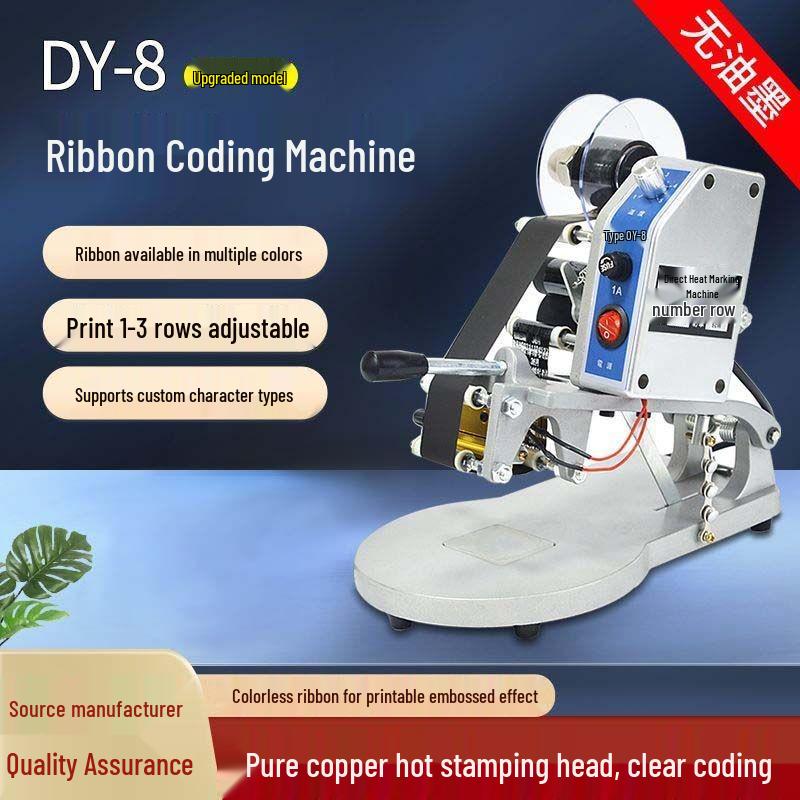 Manual Ribbon Coding Machine - Inkjet Imitation and Direct Thermal Steel Stamp Coder 1 box of characters [single accessory]