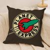 Anime F-Futurama B-Bender Cushion Cover Soft Plush Fabric Double-Sided Printed Sofa Cushion Cover For All Seasons Homedecor Gift
