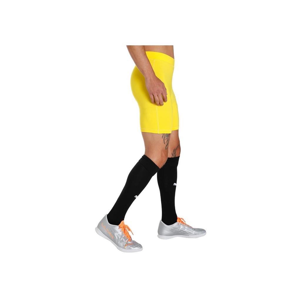 Puma Liga Baselayer Breathable Elastic Waist Logo Print Sports Shorts Men Shorts Electronic-Yellow 655924-06