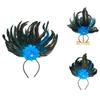 Elegant Feather Headband Cosplay Hair Accesories Fashion Hairpieces Costume Headwear for Parties and Celebrations