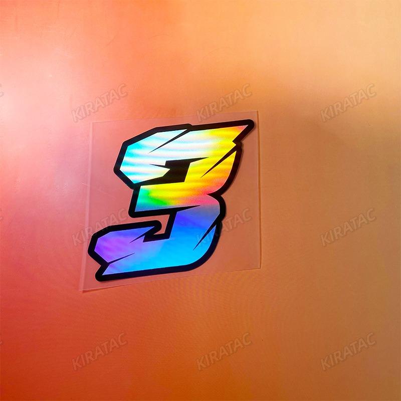 1PC 0~9 Laser Motorcycle Number Stickers Waterproof DIY Motorbike Fairing Vinyl Decals for BMW KTM YAMAHA Kawasaki Suzuki Honda