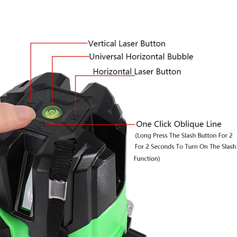 2/3/5 Lines Nivel Laser Level Green Lines SelfLeveling 360 Horizontal And Vertical Super Laser Level Construction Tools