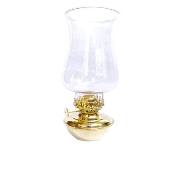 Ottone Lanterna Piccola Lampada a Olio 22.22 Cm