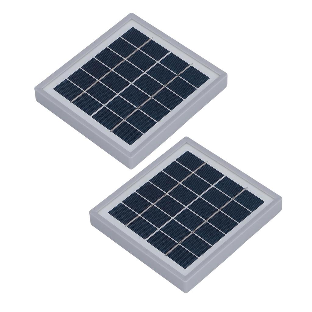 2Pcs 5W Portable Solar Panel USB Solar Charger with Back Stand for Smartphones MP3 Players MP4 Devices