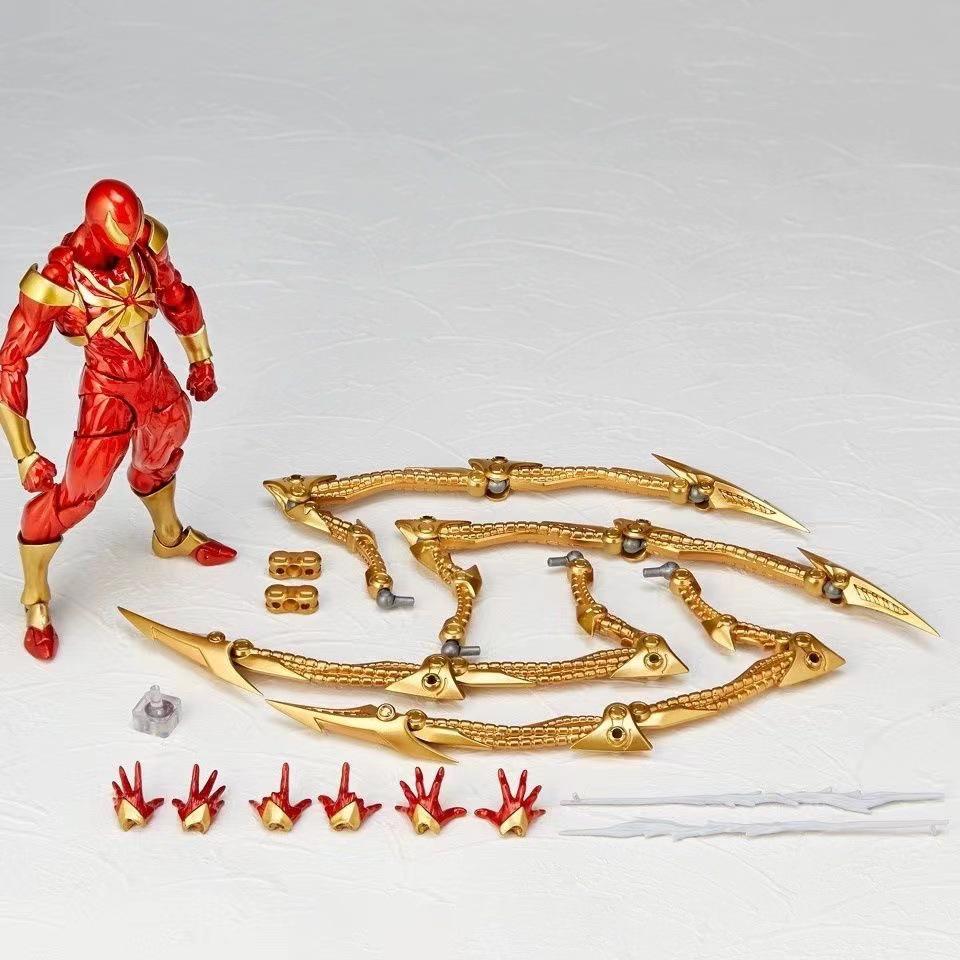 Limited Edition Movable Iron Spider-Man Figure: Yamaguchi-Style Red & Black