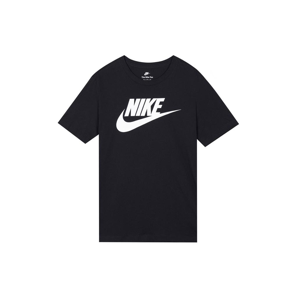 Nike Alphabet Logo Print Crew Neck Short Sleeve T-Shirt Men Tops Black BV0629-010