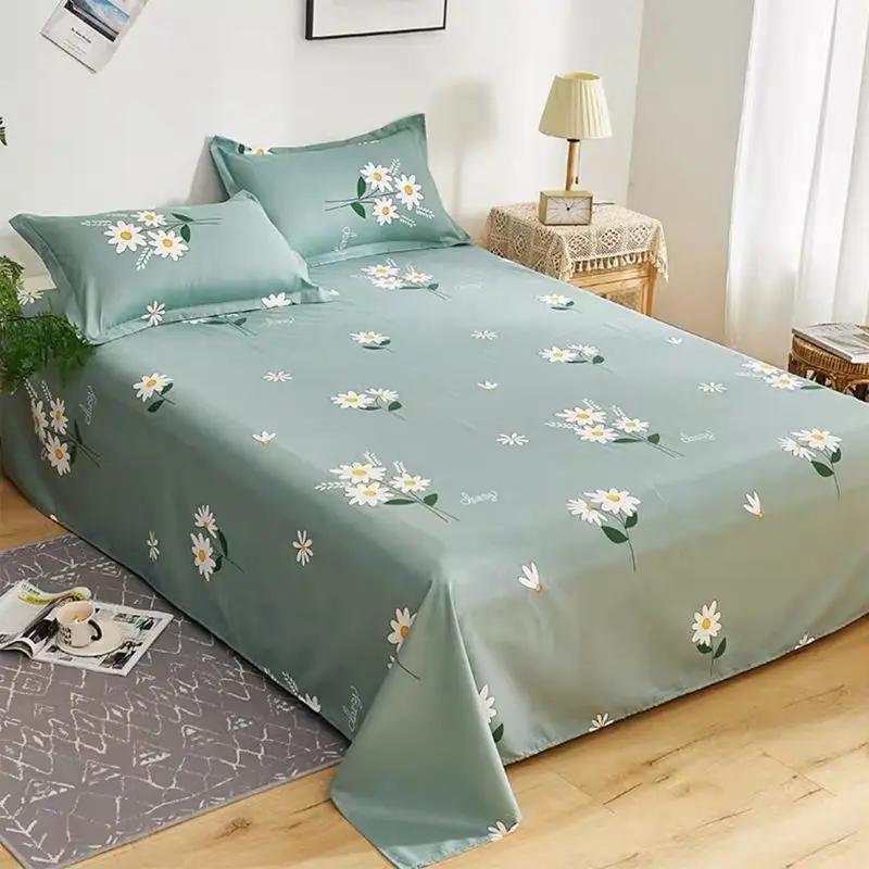 Schlafzimmer Bettlaken Uni Gemütlich Weich Bequem Hautfreundlich Waschbar Hotel Rutschfest Schlicht Bettdecke Zuhause Doppel Einzel Studentenwohnheim