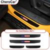 Door Sill Protector Entry Guards Sill Trim for Ford Bronco + 4 Doors Black