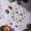 Christmas 3D Nail Art Stickers - Black Cat, Gingerbread Man, Snowflake Ornaments