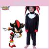 Tuta Cosplay di Sonic Costume di Halloween per Bambini con Tessuto Traspirante