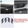 Auto AC Air Vent Outlet / Gear Shift / Glass Lift Button Panel Cover Trim For Haval H6  - 2024 Carbon Fiber Look Accessories