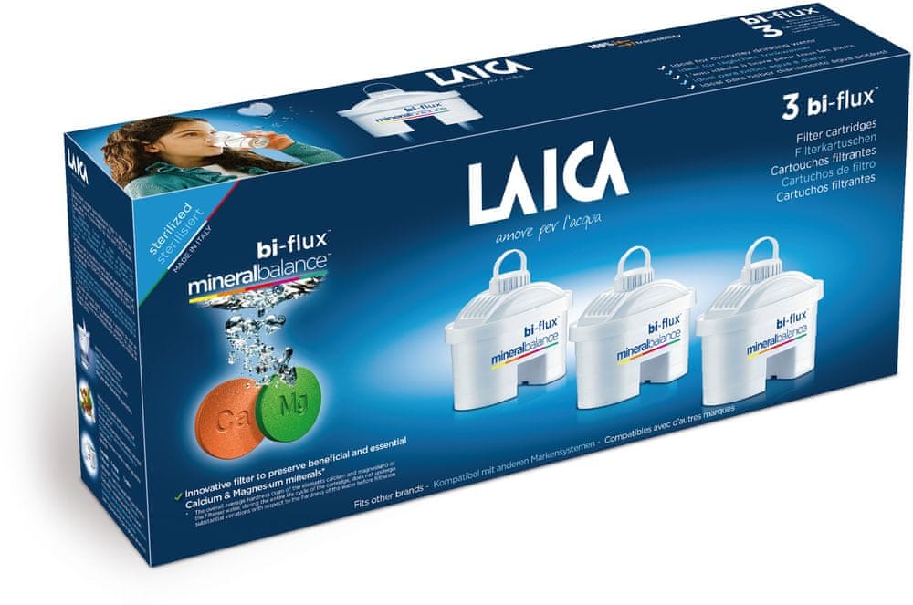 LAICA BI-FLUX MineralBalance Filter Cartridge for Filter Jugs