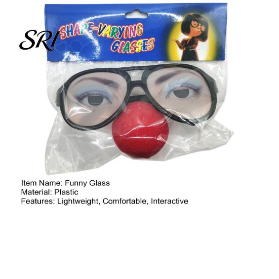 Versatile Clown Gadget Funny Gag Glasses for Party Novelty Crazy Eyewear Artificial Eyes Toy Adults Kids Carnival Prank Accessory Weird Sunglasses