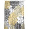 Perdele din tul cu flori galbene de culoare vintage Dahlia pentru sufragerie perdele transparente pentru dormitor perdea fereastră de bucătărie