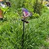 Micro Landscapes Decoration Metal Dragonfly Garden Stake Creative Colorful Garden Pile Art Luminous Ground Stake Flower Pot