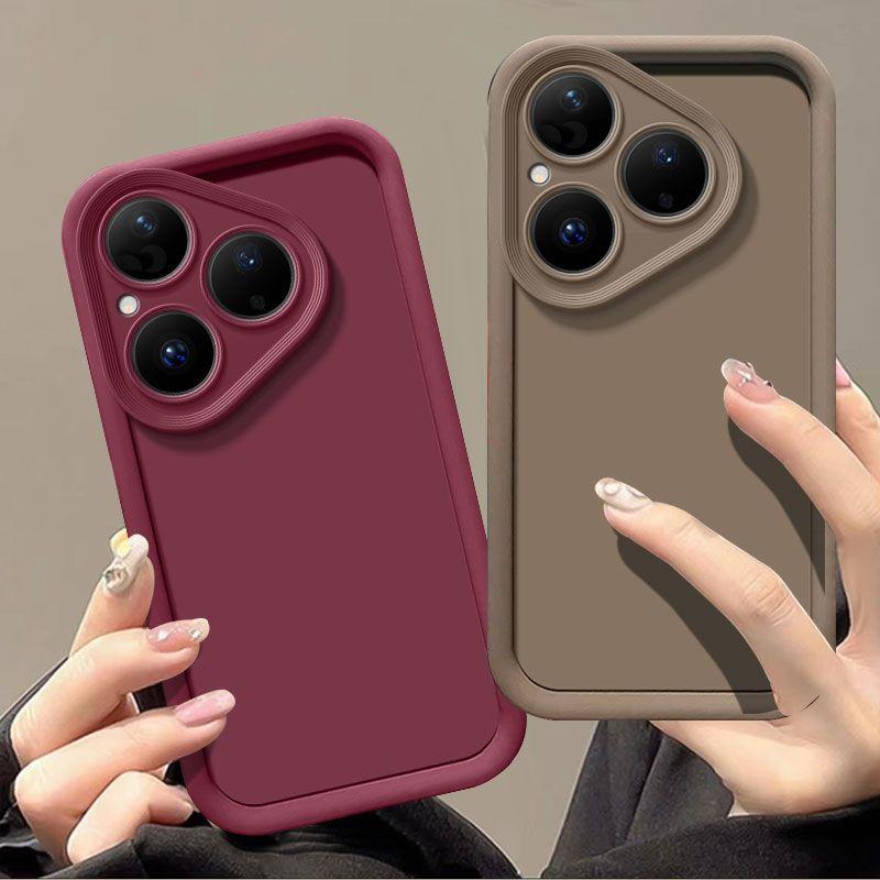Für Huawei Pura 70 Pro Hülle Huawei Pura 70 Ultra Handyhülle Pura 80 Pro + P80 Ultra Abdeckung Mattschwarze Rückseite Schutz Hautgefühl