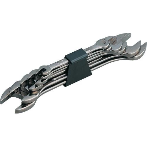 TRUSCO Double-Ended Wrench Set, 6-Piece Set B, TDS-6SB